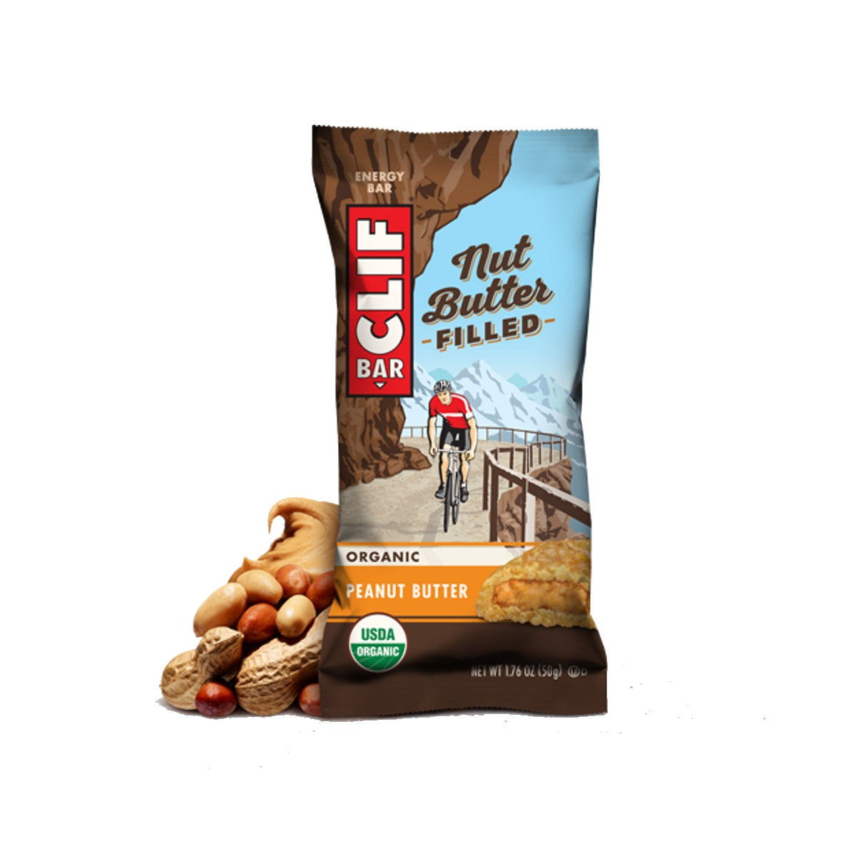 Clif Nut Butter Filled Bar — Chocolate Peanut Butter — Size Single — Lifestyle View