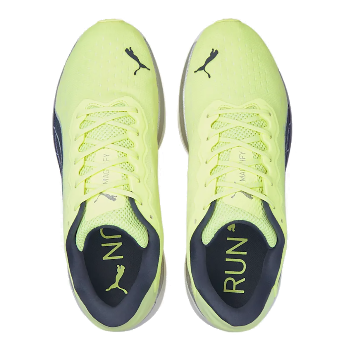 Puma Magnify Nitro — Dark Slate - Nitro Blue - Fizzy Light — Size D — Width 8 — Back View