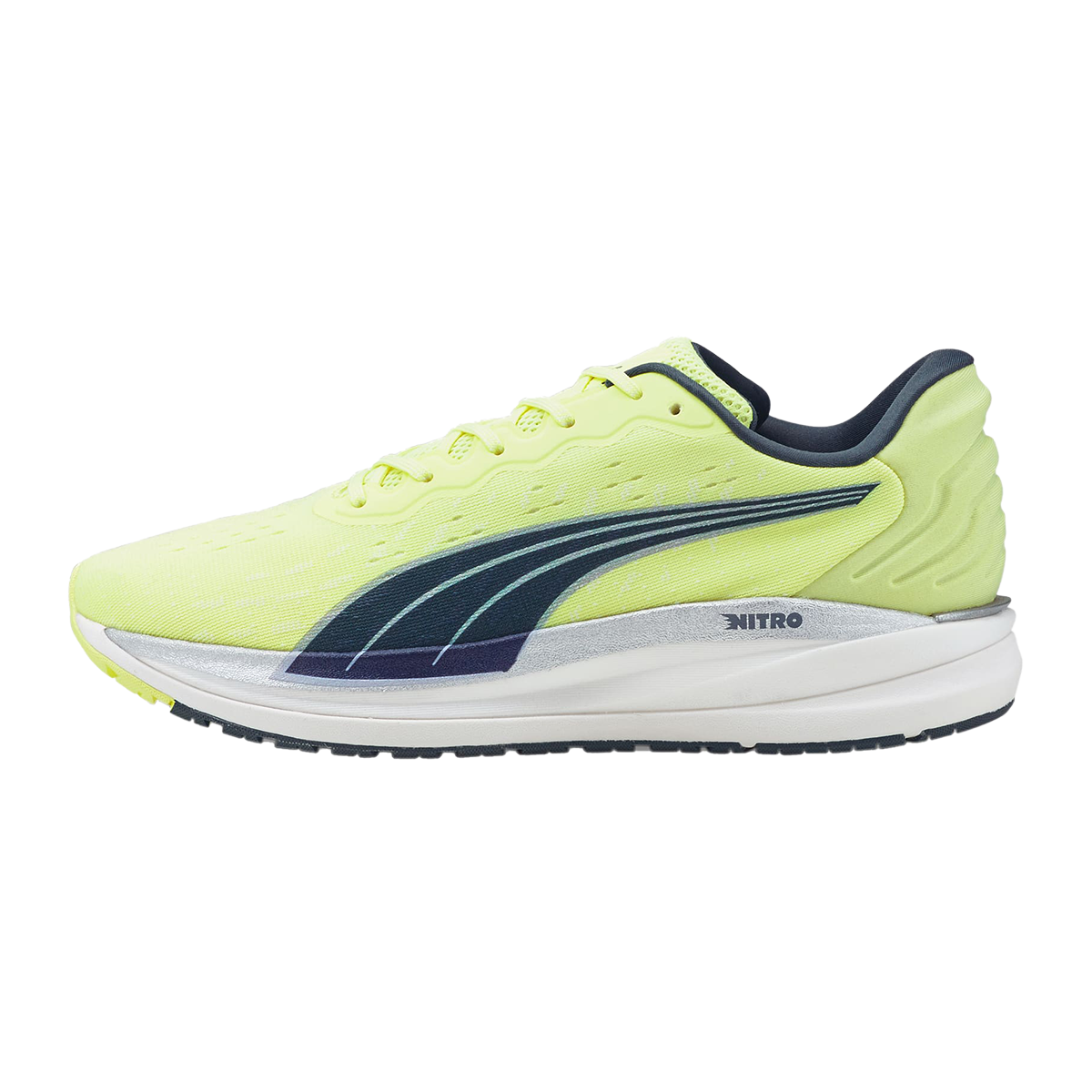 Puma Magnify Nitro — Dark Slate - Nitro Blue - Fizzy Light — Size D — Width 8 — Side View