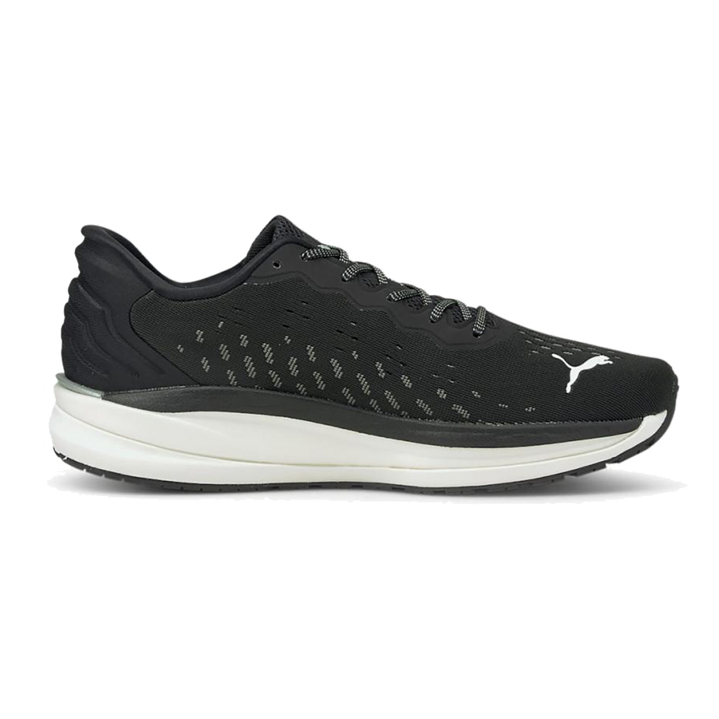 Puma Magnify Nitro — Black - Castlerock - White — Size B — Width 6.5 — Front View
