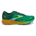 Brooks Ghost 14 Run Lucky — Bright Green - Gables - Gold — Size B — Width 10.5 — Front View
