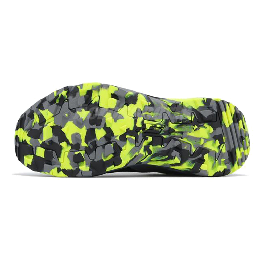 Skechers Go Run Trail Altitude - Marble — Black - Yellow — Size D — Width 8.5 — Back View