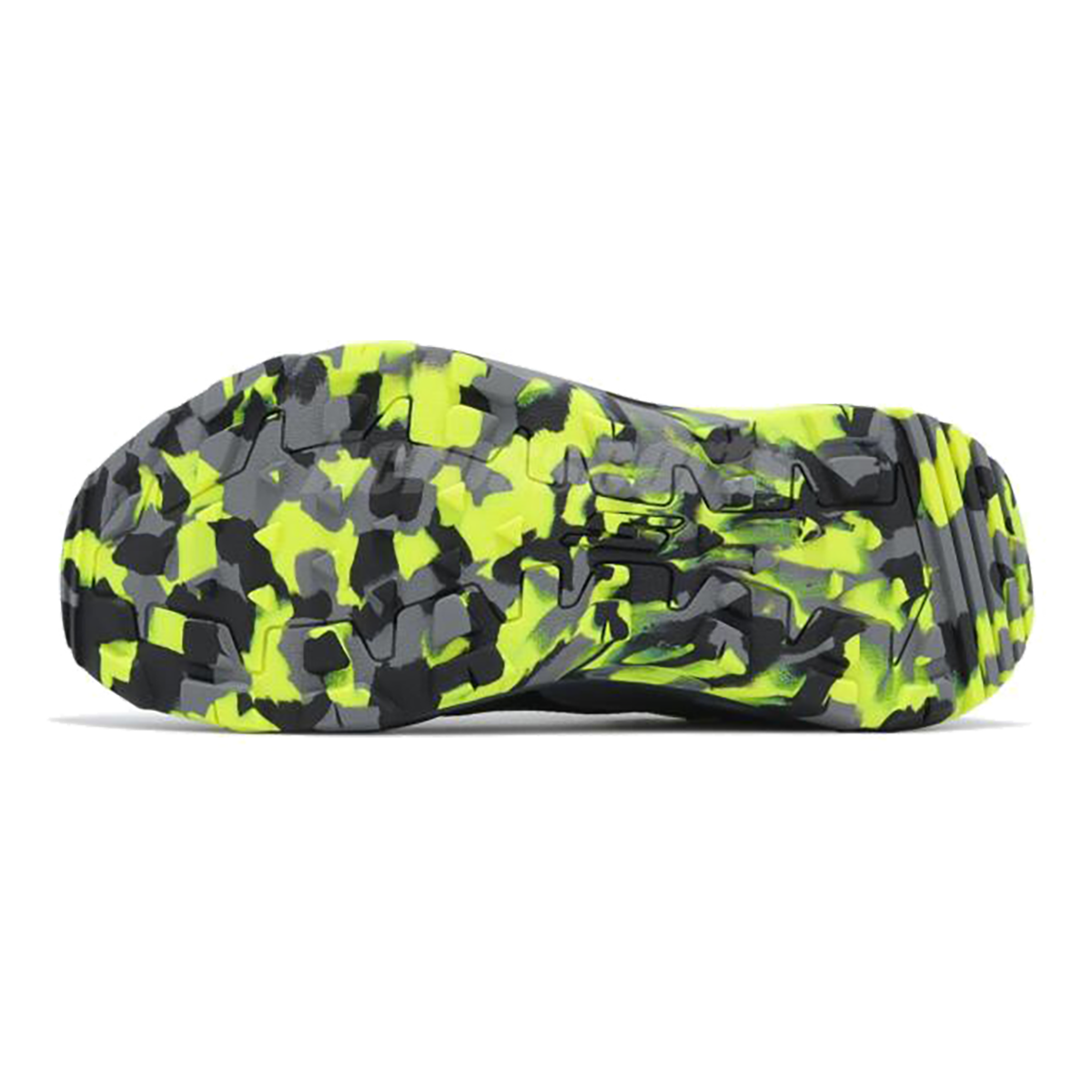 Skechers Go Run Trail Altitude - Marble — Black - Yellow — Size D — Width 8.5 — Back View