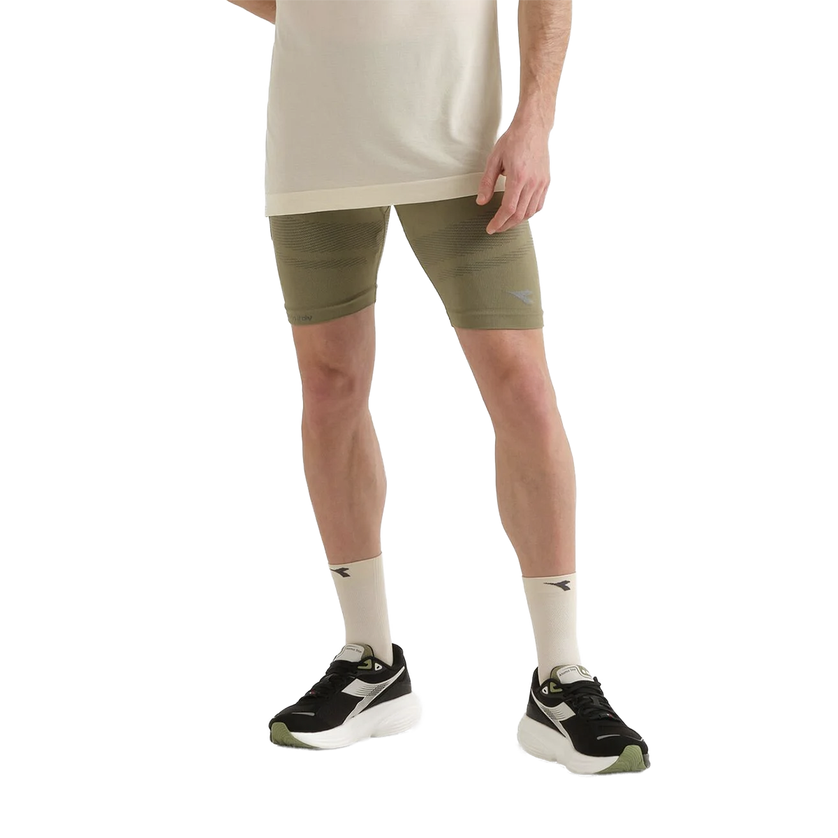 Diadora Shorter Stratouno — Sage Green — Size Large / XLarge — Side View