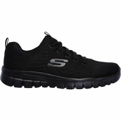 Skechers Graceful WIDE FIT Womens Training Shoes - Black