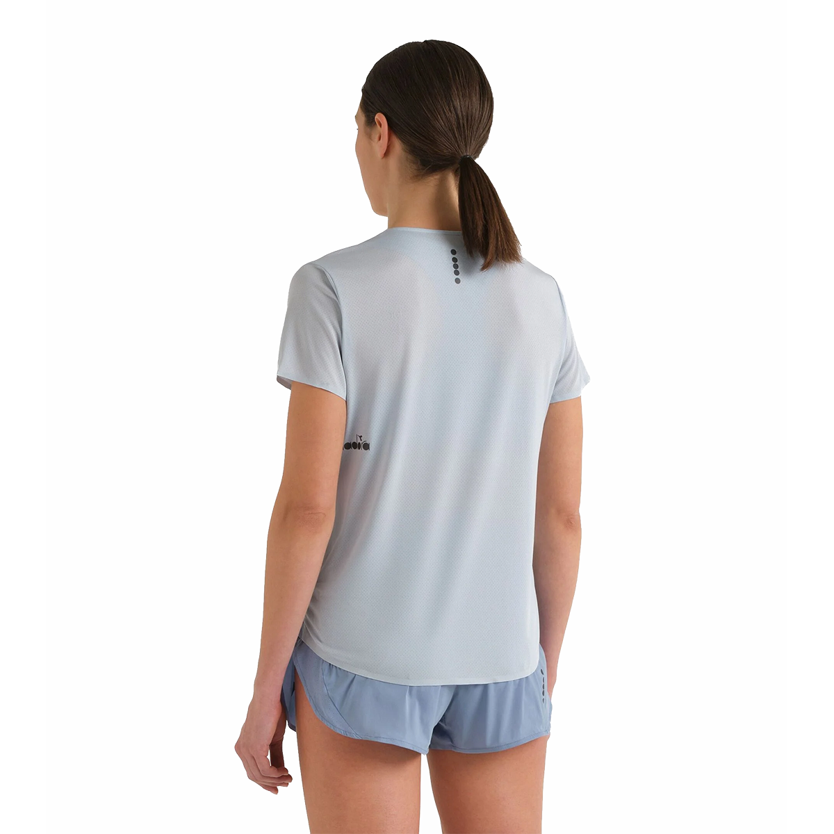 Diadora L. SS T-Shirt Super Light Fibrazero — Peach Cobbler — Size XXSmall — Back View