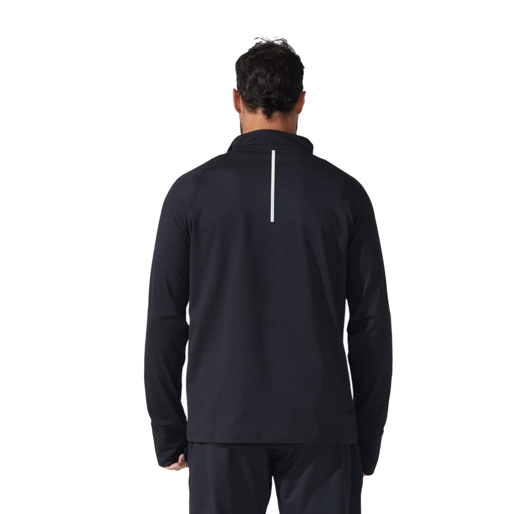 Asics Thermopolis Quarter Zip — Performance Black — Size Small — Back View