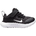 Nike Free Run 2021 Toddler — Black - White - Dark Smoke Grey - Lt Smoke Grey — Size C — Width 2 — Front View