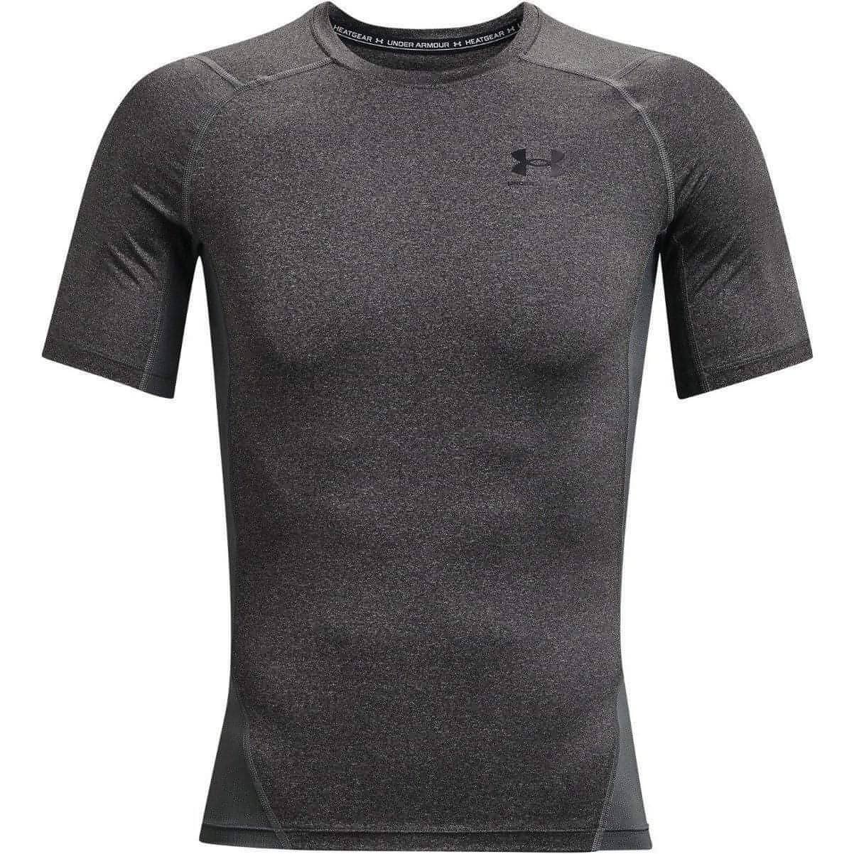 Under Armour HeatGear Armour Short Sleeve Mens Compression Top - Grey