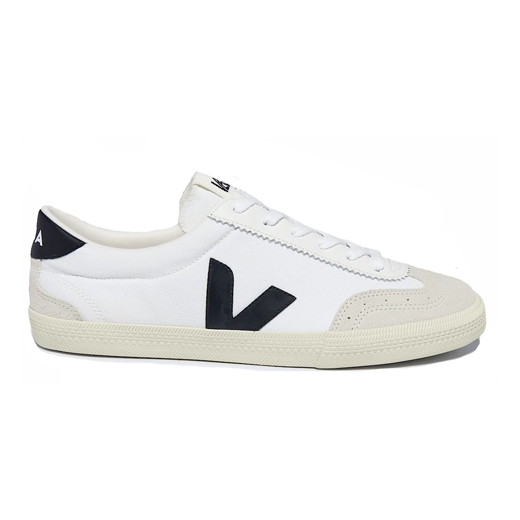 VEJA Volley — White - Black — Size D — Width 41 — Front View