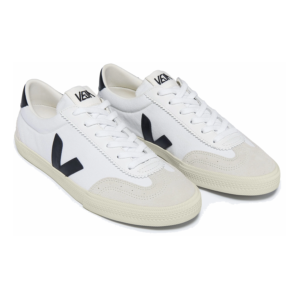 VEJA Volley — White - Black — Size D — Width 41 — Side View