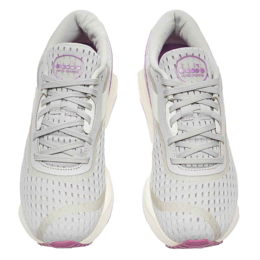 Diadora Mythos MDS 2 — Silver DD - White — Size B — Width 5 — Side View