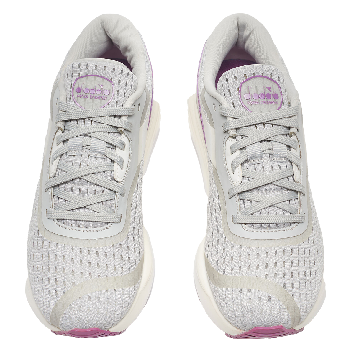 Diadora Mythos MDS 2 — Silver DD - White — Size B — Width 5 — Side View