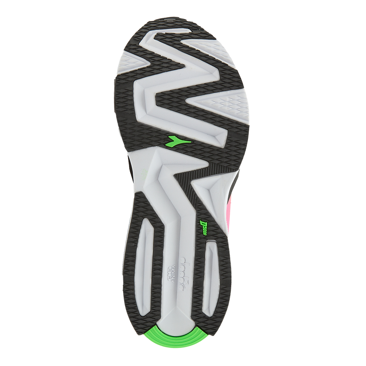 Diadora Atomo V7000 — White - Green Fluo - Pink Fl — Size B — Width 10 — Alternate View 7