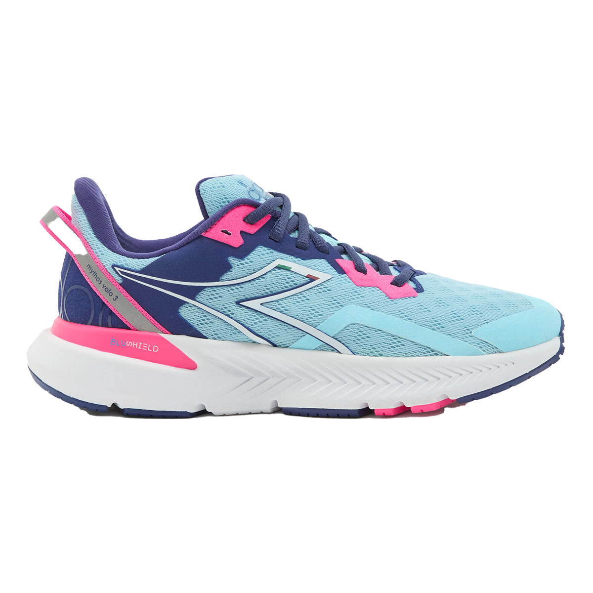 Diadora Mythos Blushield Volo 3 — Black - Whisper White — Size B — Width 10 — Alternate View 7