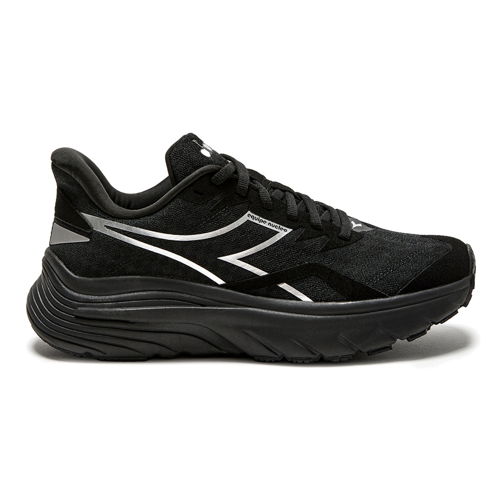 Diadora Equipe Nucleo — Black - Silver - White — Size B — Width 10 — Alternate View 10