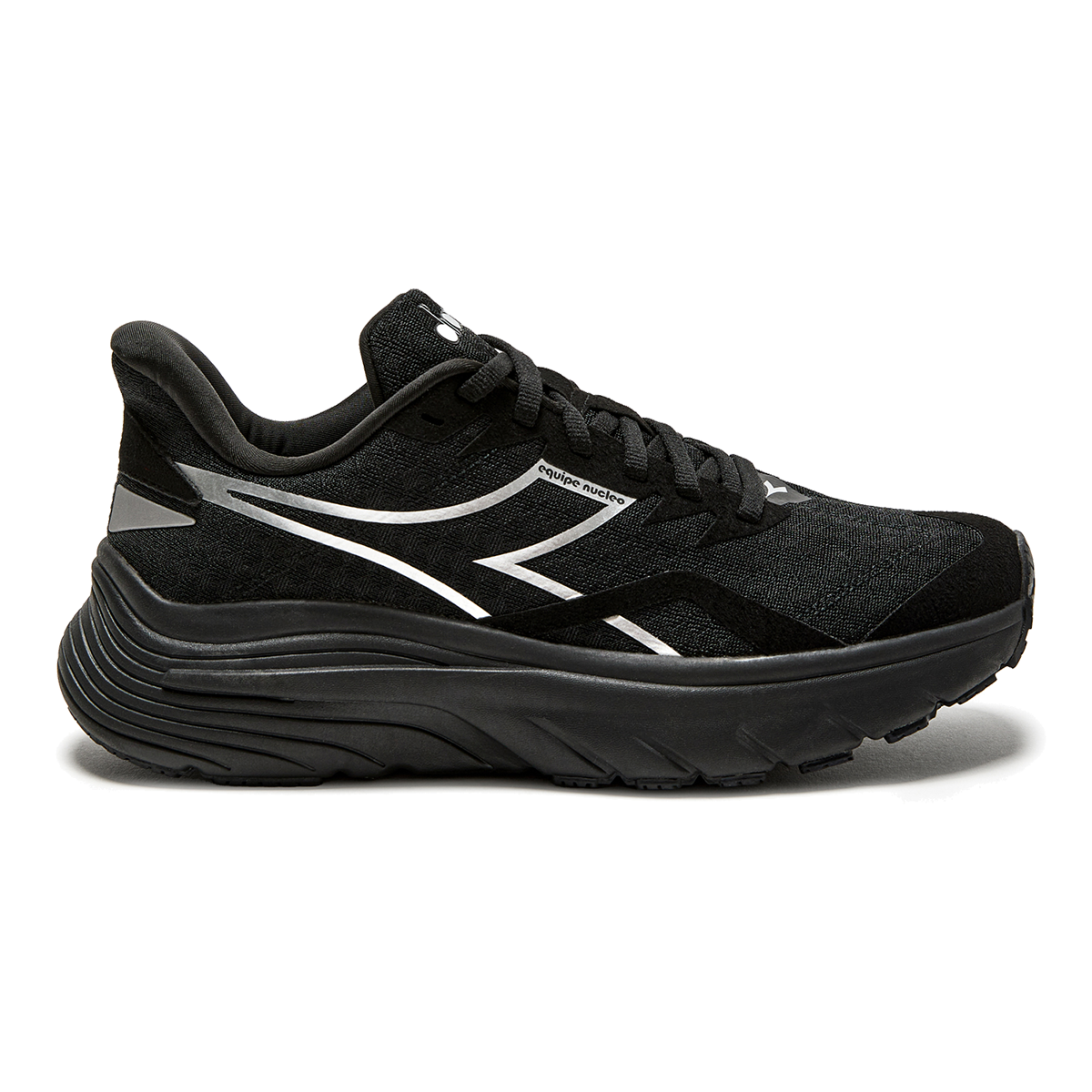 Diadora Equipe Nucleo — Black - Silver - White — Size B — Width 10 — Alternate View 10