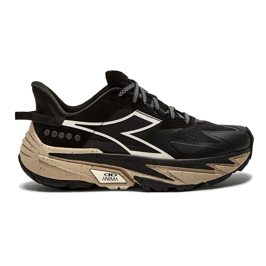 Diadora Equipe Sestriere-XT — Black - Whisper White - Doeskin — Size B — Width 6.5 — Front View