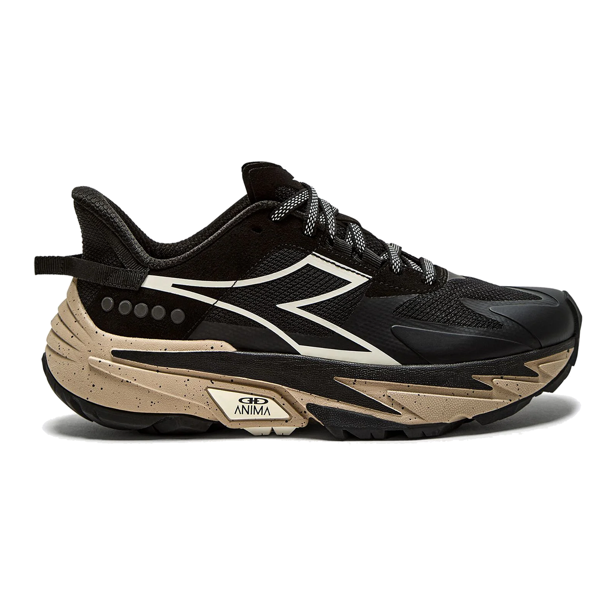 Diadora Equipe Sestriere-XT — Black - Whisper White - Doeskin — Size B — Width 6.5 — Front View