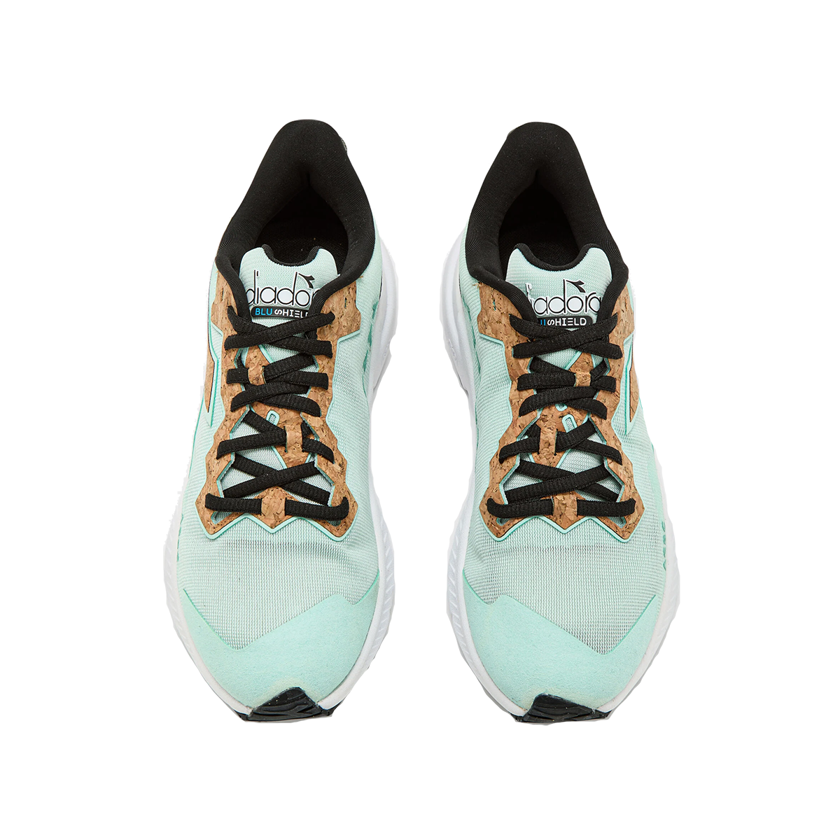 Diadora Mythos Blushield Volo 3 ACBC — Dusty Aqua Green — Size B — Width 10 — Side View