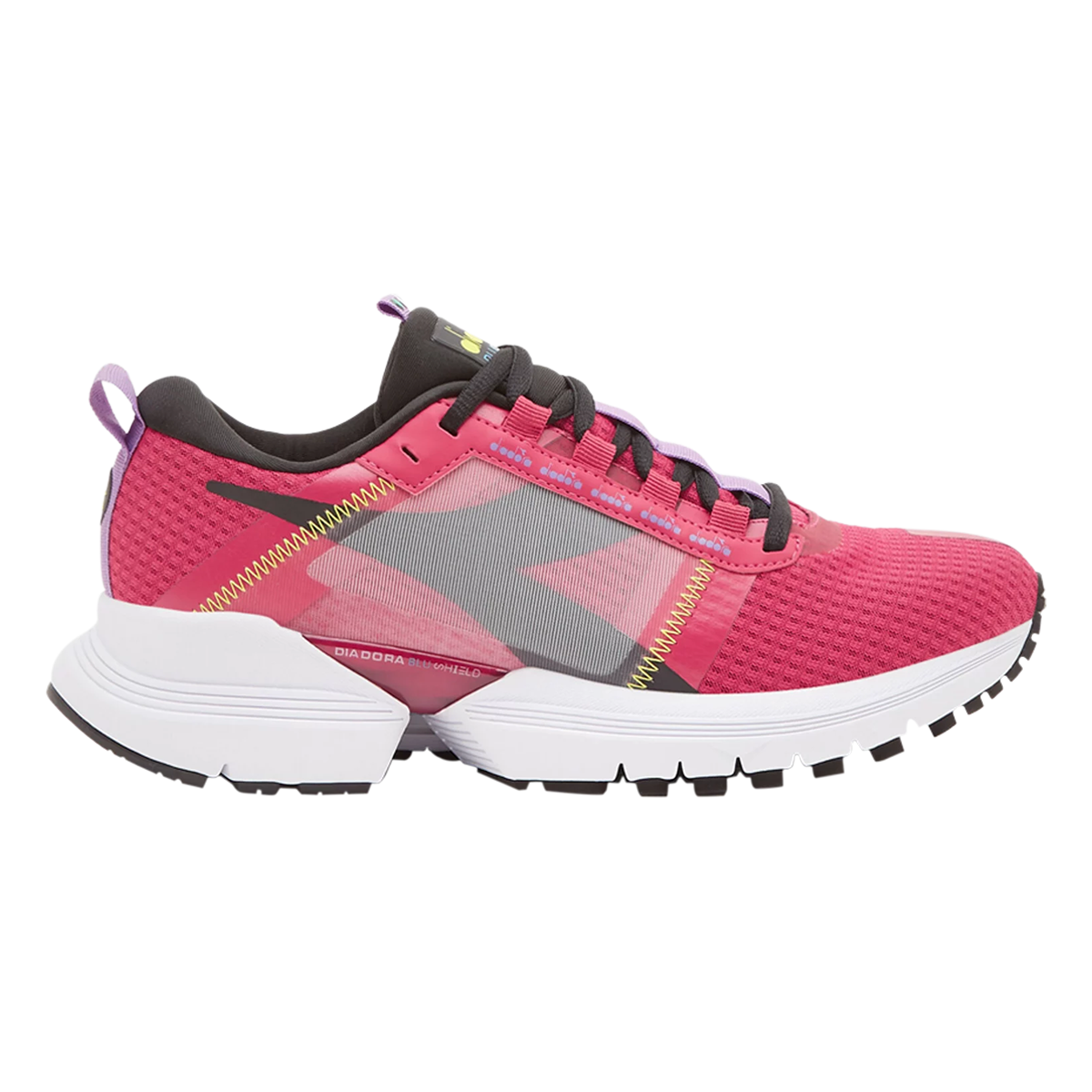Diadora Mythos Blushield Elite Trx 2 — Jazzy - Black - Bellflower — Size B — Width 6 — Front View