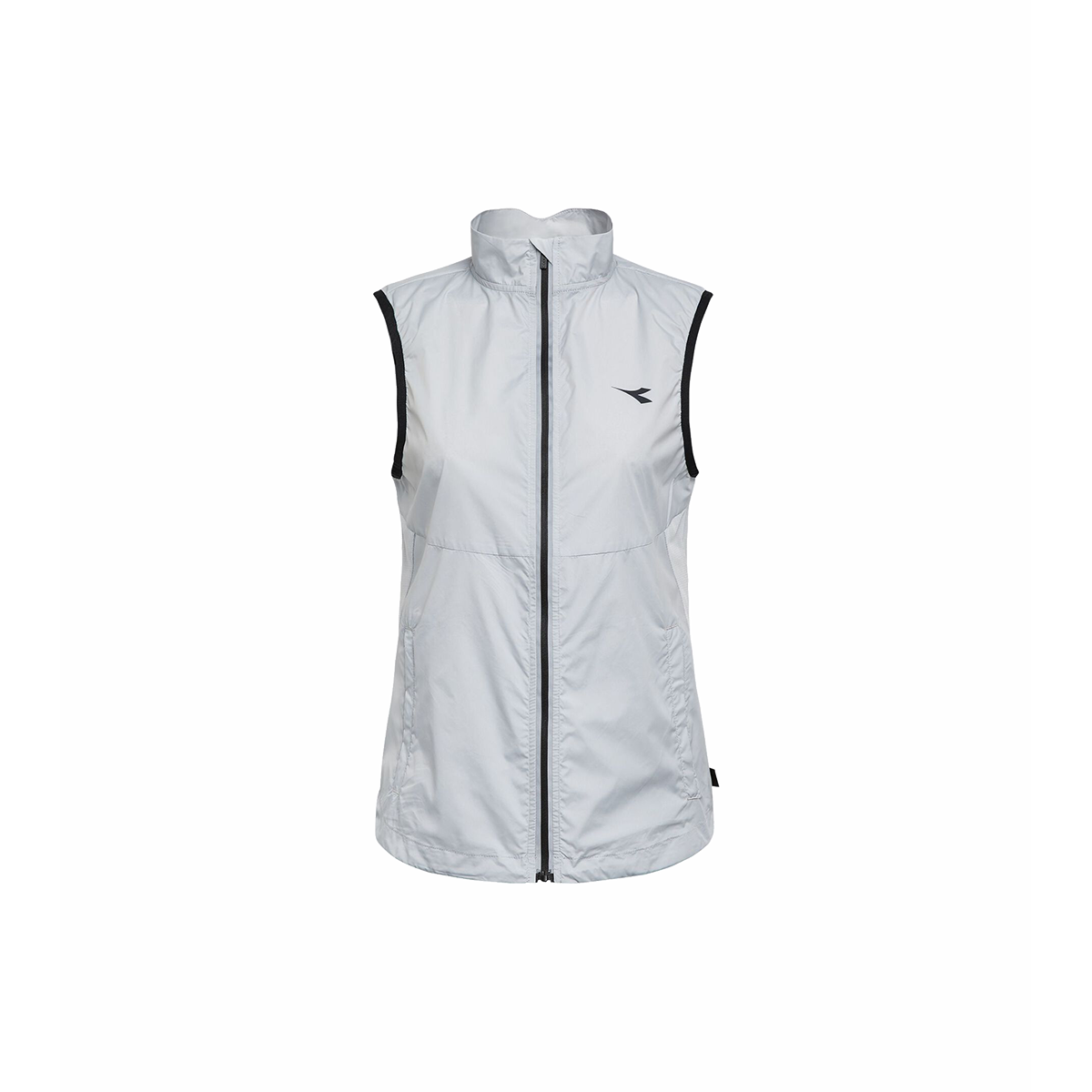 Diadora Packable Vest — Grey Cloud — Size XSmall — Lifestyle View