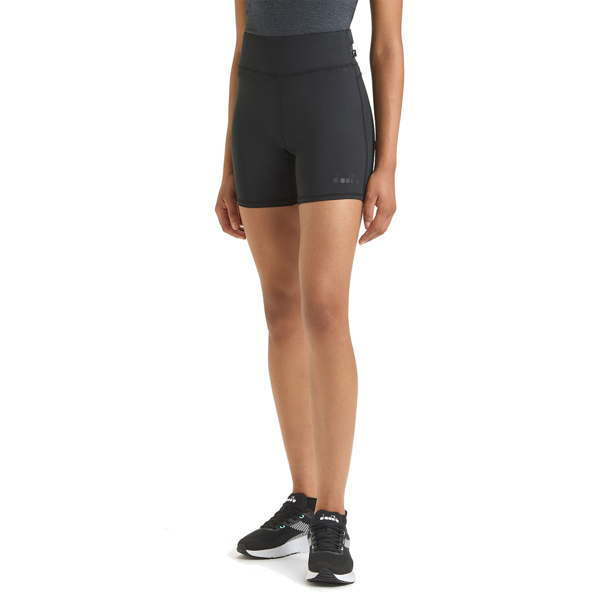 Diadora Short Tight — Black — Size XSmall — Front View