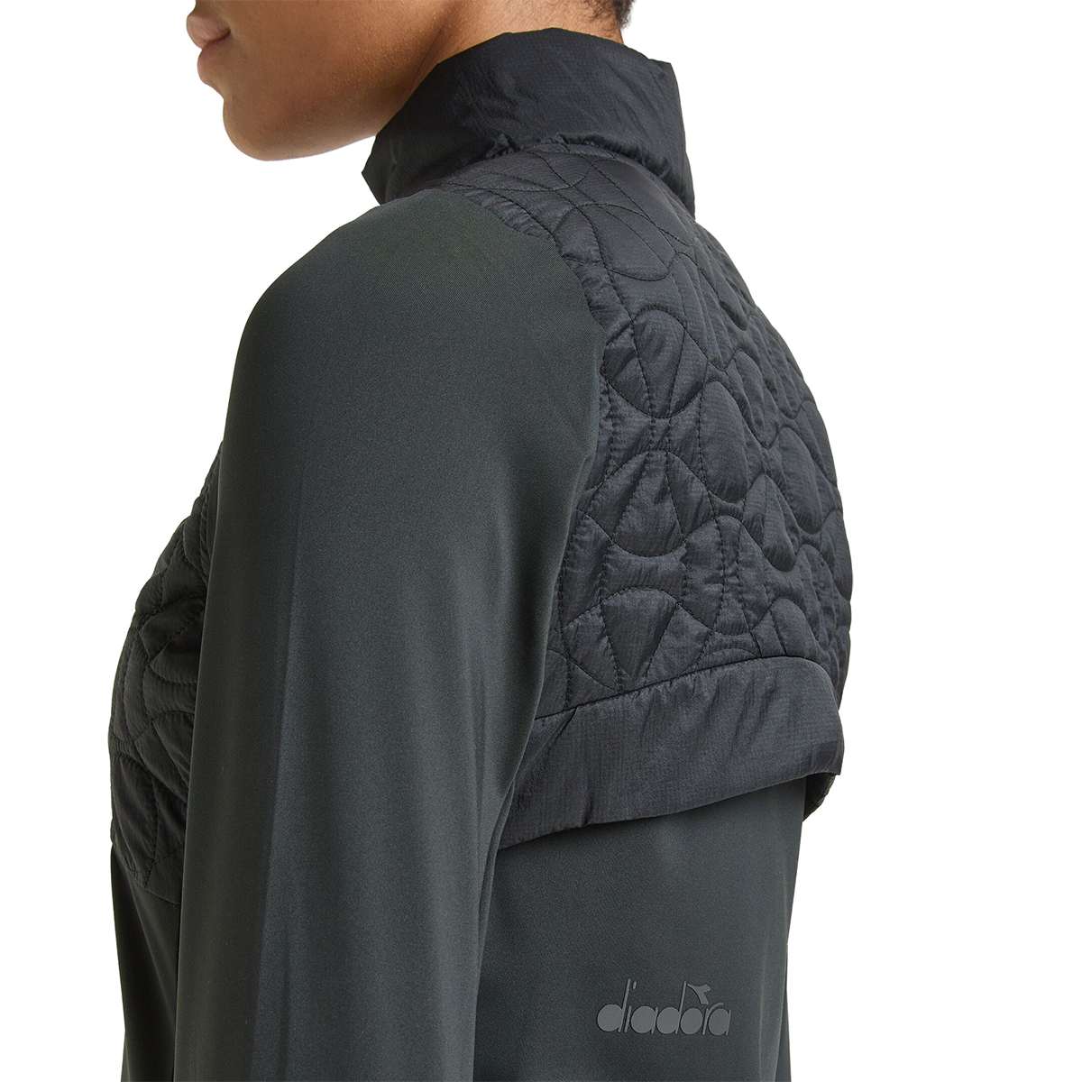 Diadora Run Winter Protection Jacket — Black — Size XSmall — Detail View