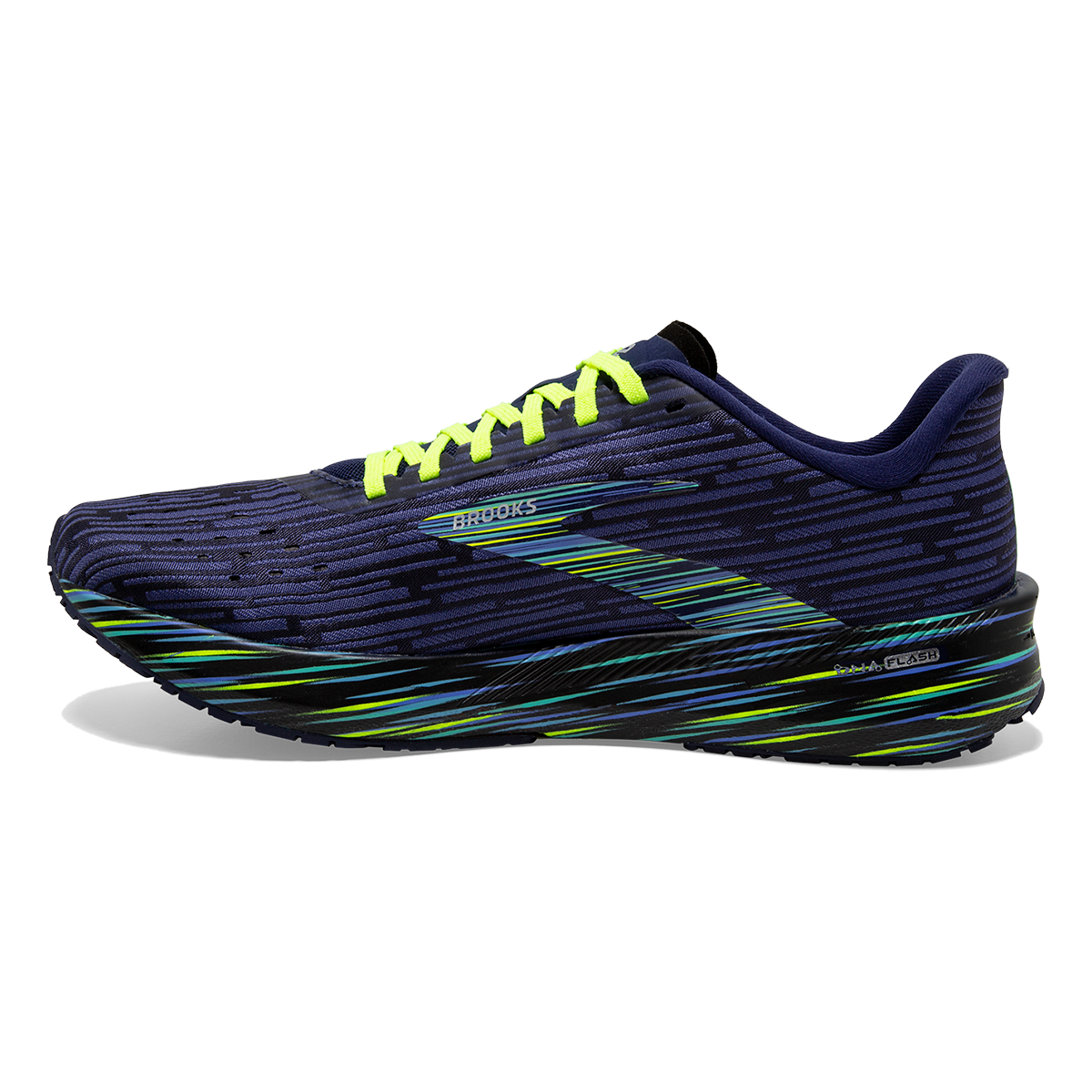 Brooks Hyperion Tempo Run Boston — Navy - Nightlife - Blue — Size B — Width 6.5 — Side View
