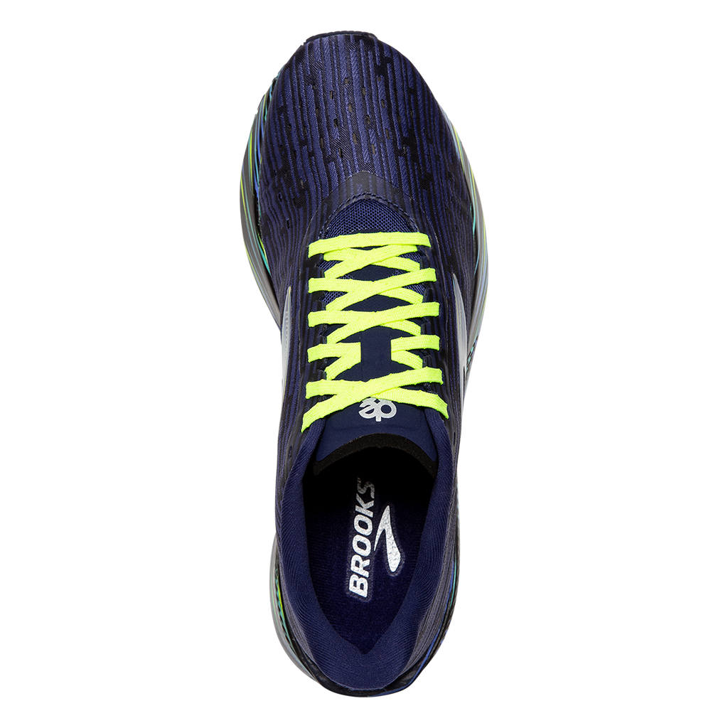 Brooks Hyperion Tempo Run Boston — Navy - Nightlife - Blue — Size B — Width 6.5 — Back View