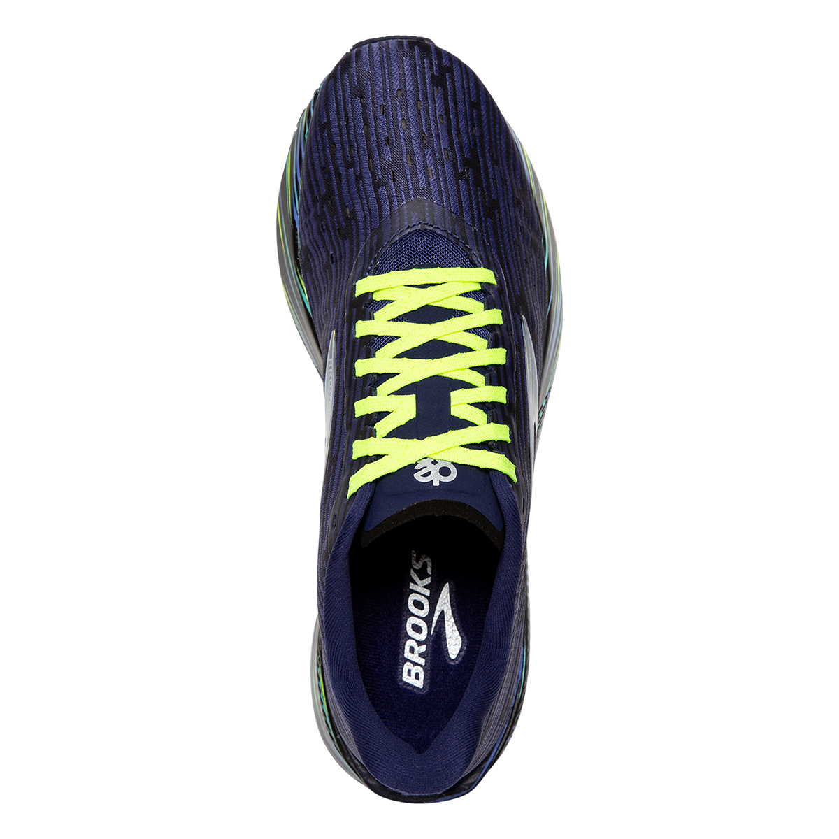 Brooks Hyperion Tempo Run Boston — Navy - Nightlife - Blue — Size B — Width 6.5 — Back View