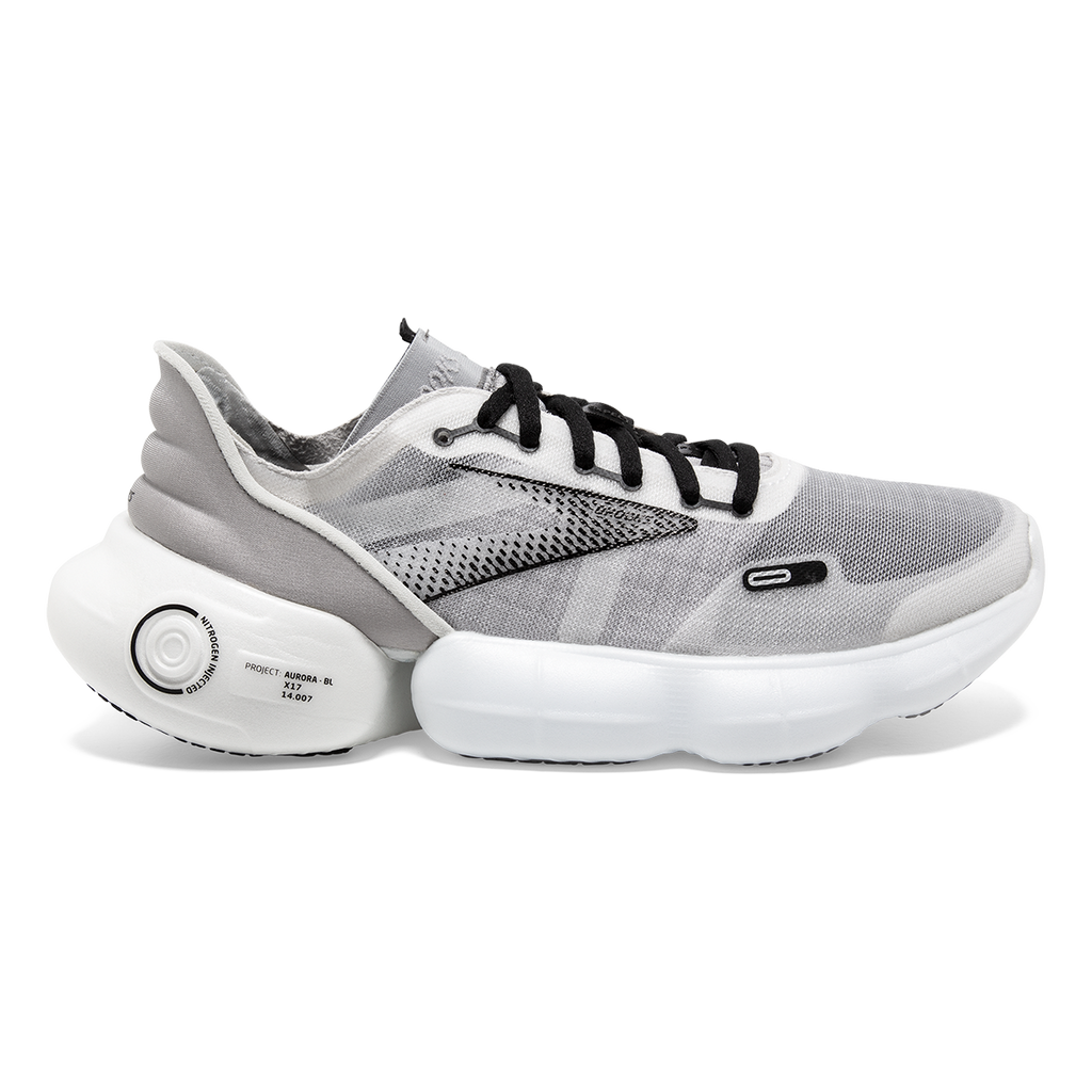 Brooks Aurora-BL — Grey - Coral - Black — Size B — Width 10.5 — Detail View