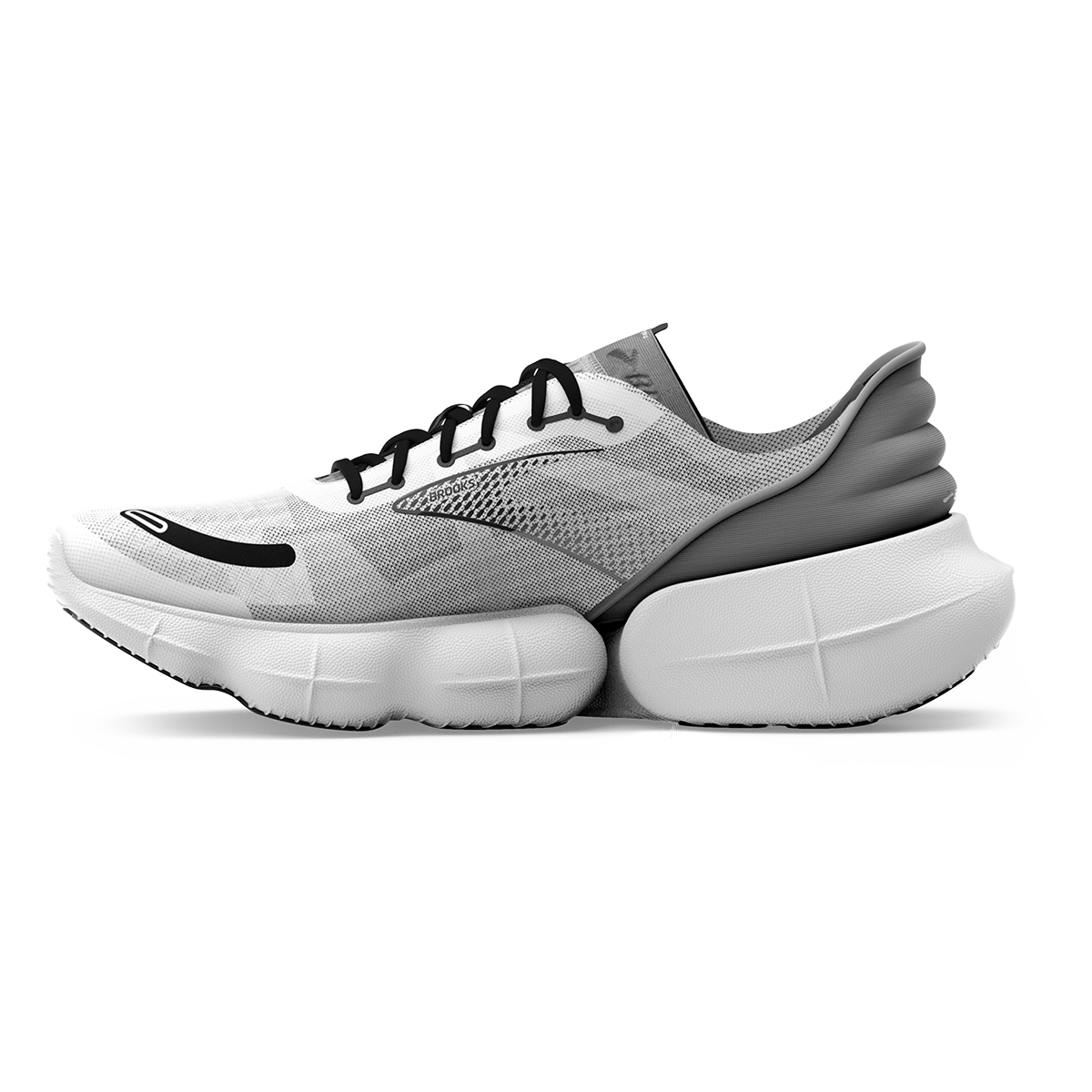 Brooks Aurora-BL — Grey - Coral - Black — Size B — Width 10.5 — Lifestyle View