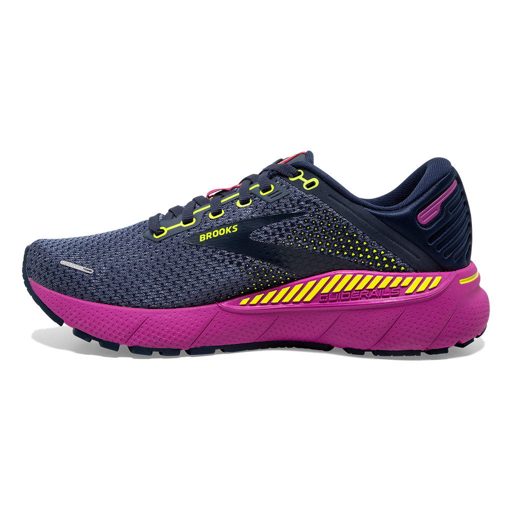 Brooks Adrenaline GTS 22 North America — Nightshadow - Viola - Nightlife — Size B — Width 6.5 — Side View
