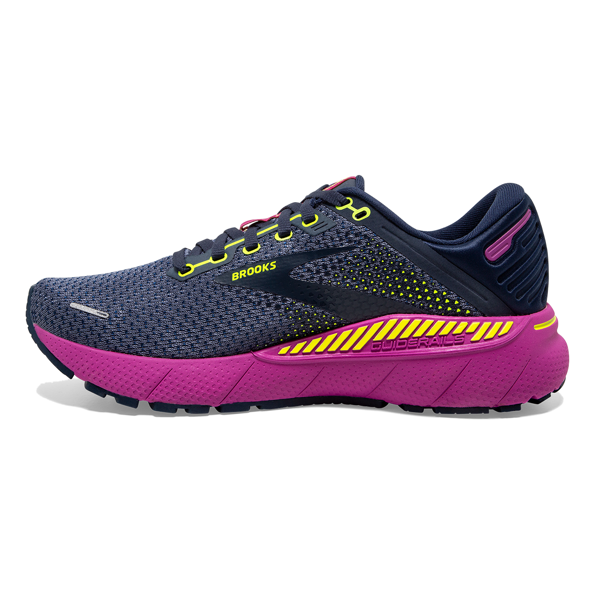 Brooks Adrenaline GTS 22 North America — Nightshadow - Viola - Nightlife — Size B — Width 6.5 — Side View
