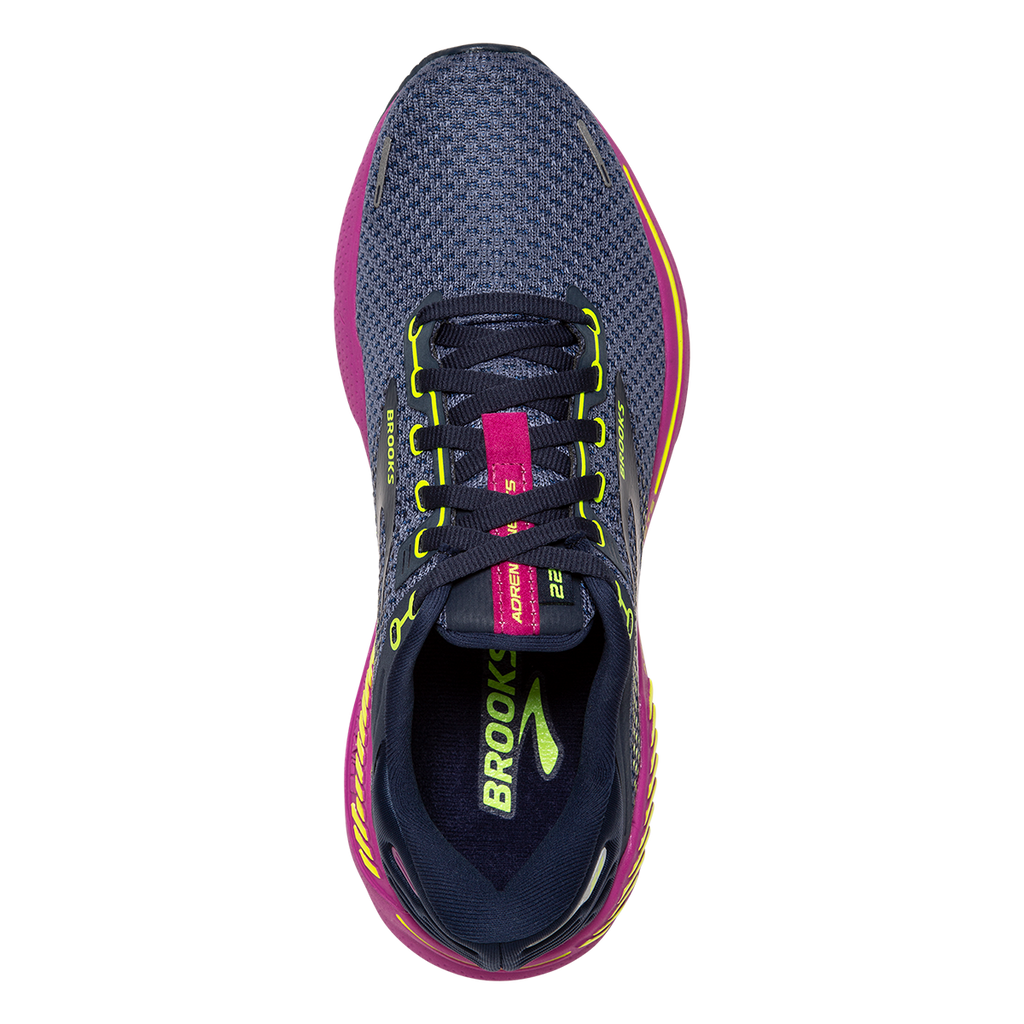 Brooks Adrenaline GTS 22 North America — Nightshadow - Viola - Nightlife — Size B — Width 6.5 — Back View