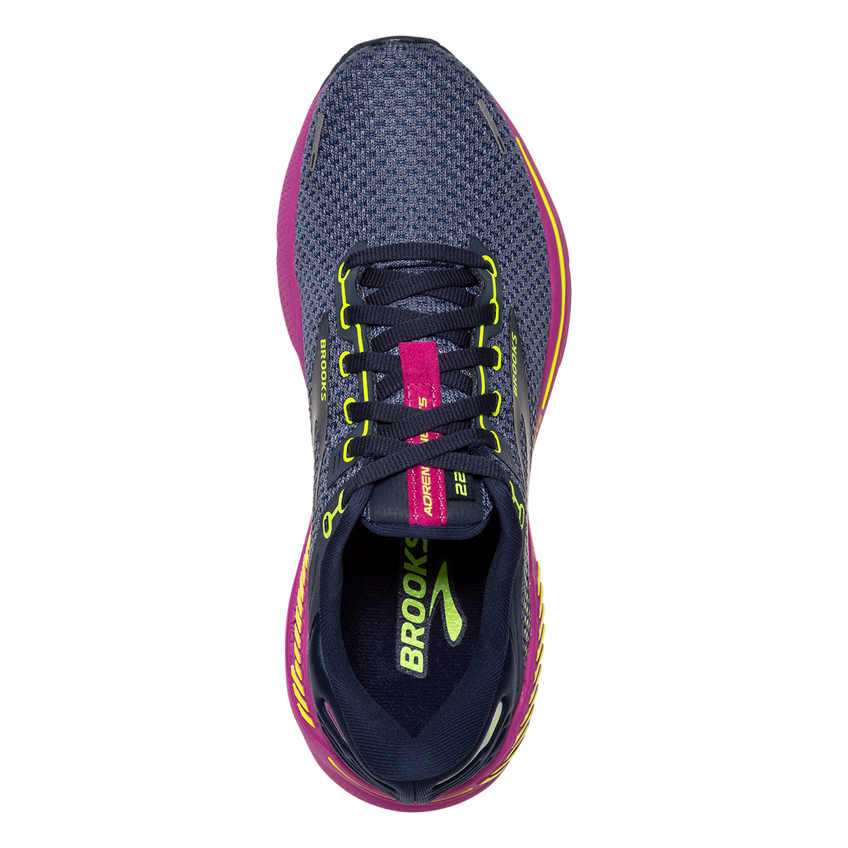 Brooks Adrenaline GTS 22 North America — Nightshadow - Viola - Nightlife — Size B — Width 6.5 — Back View