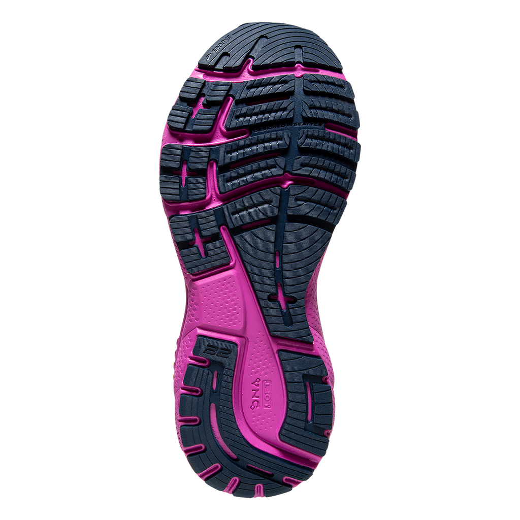Brooks Adrenaline GTS 22 North America — Nightshadow - Viola - Nightlife — Size B — Width 6.5 — Top View