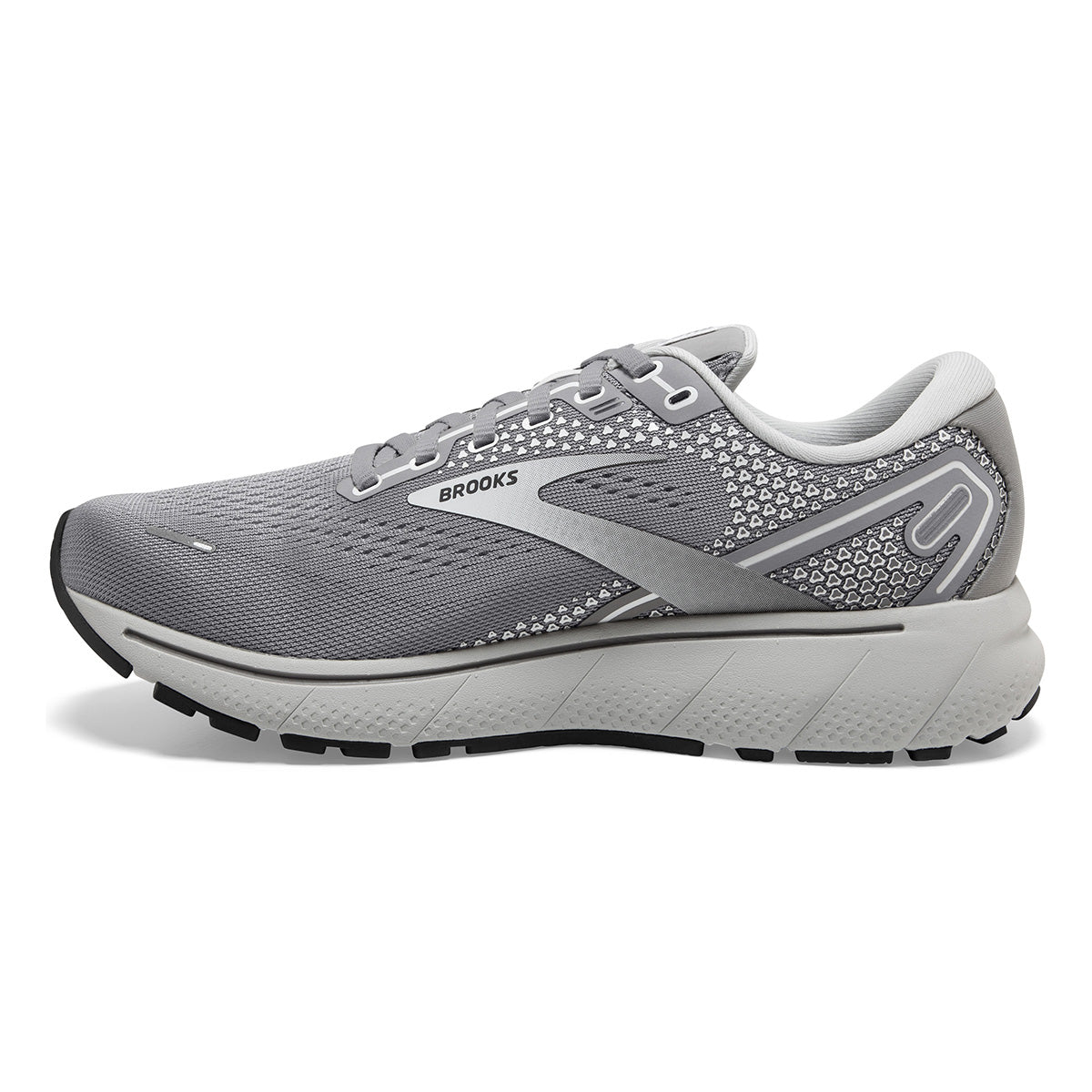 Brooks Ghost 14 — Black - Pink - Yucca — Size B — Width 8.5 — Side View