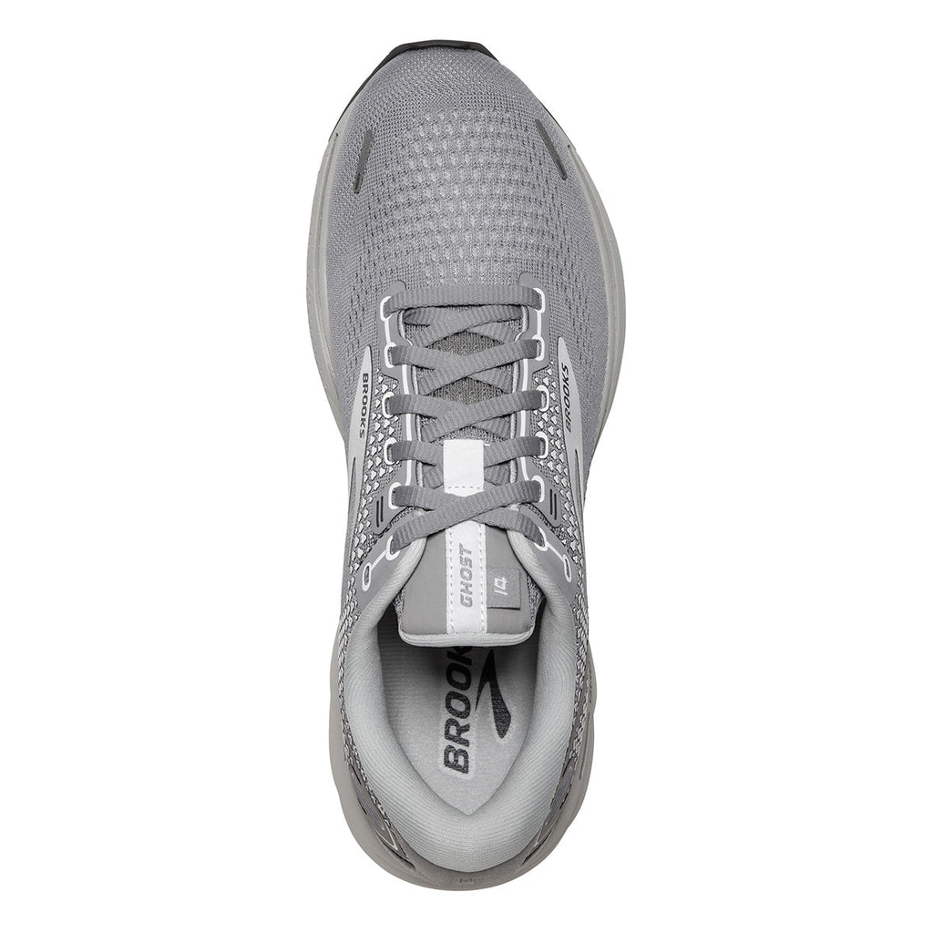 Brooks Ghost 14 — Black - Pink - Yucca — Size B — Width 8.5 — Back View