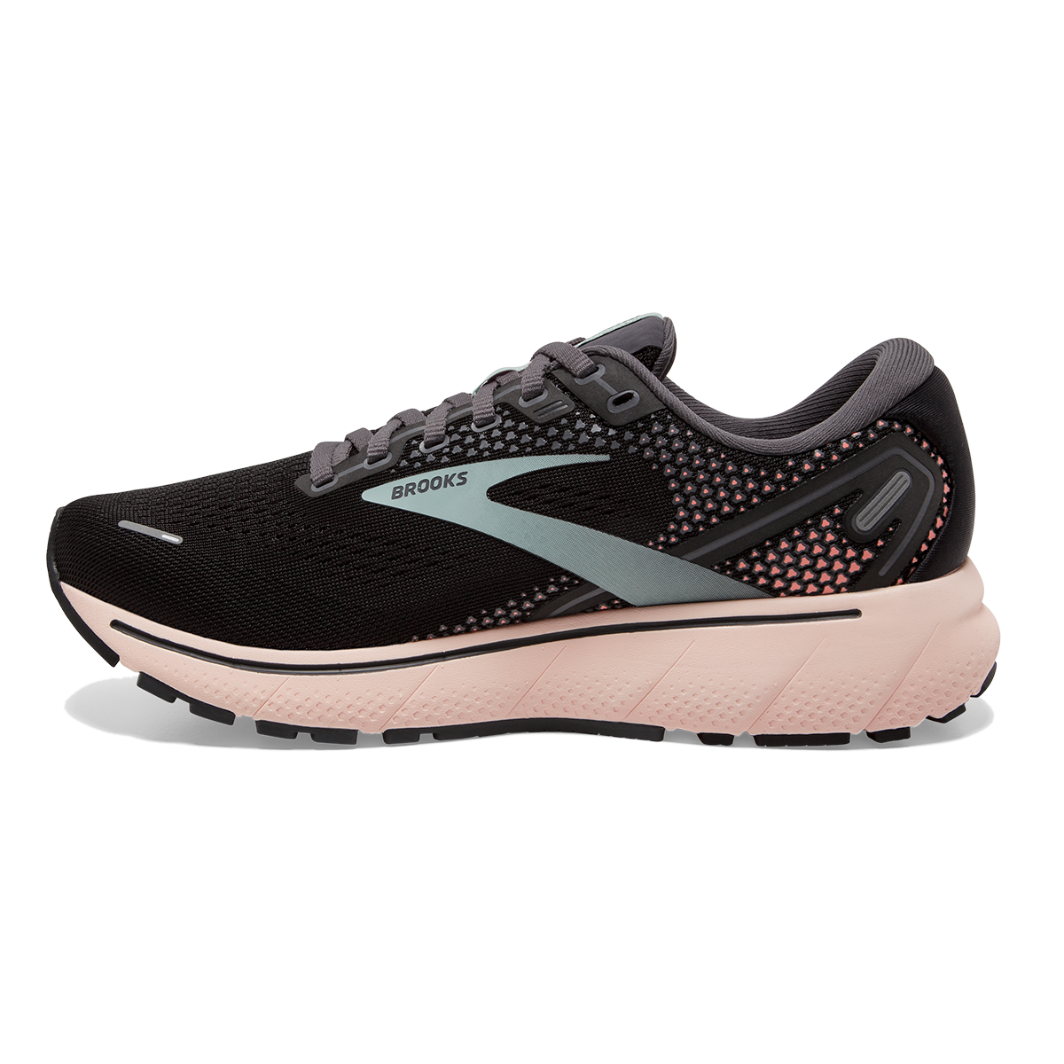 Brooks Ghost 14 — Black - Pink - Yucca — Size B — Width 8.5 — Alternate View 22