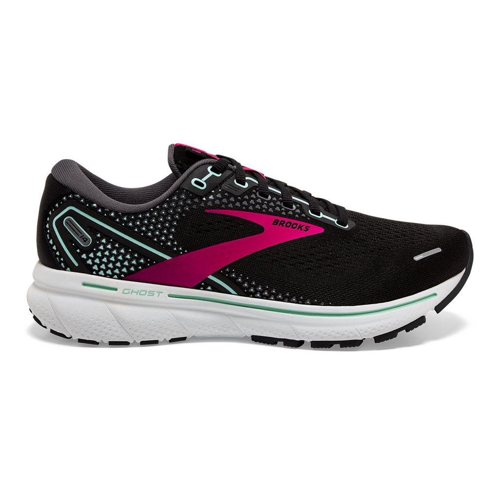 Brooks Ghost 14 — Black - Pink - Yucca — Size B — Width 8.5 — Alternate View 24