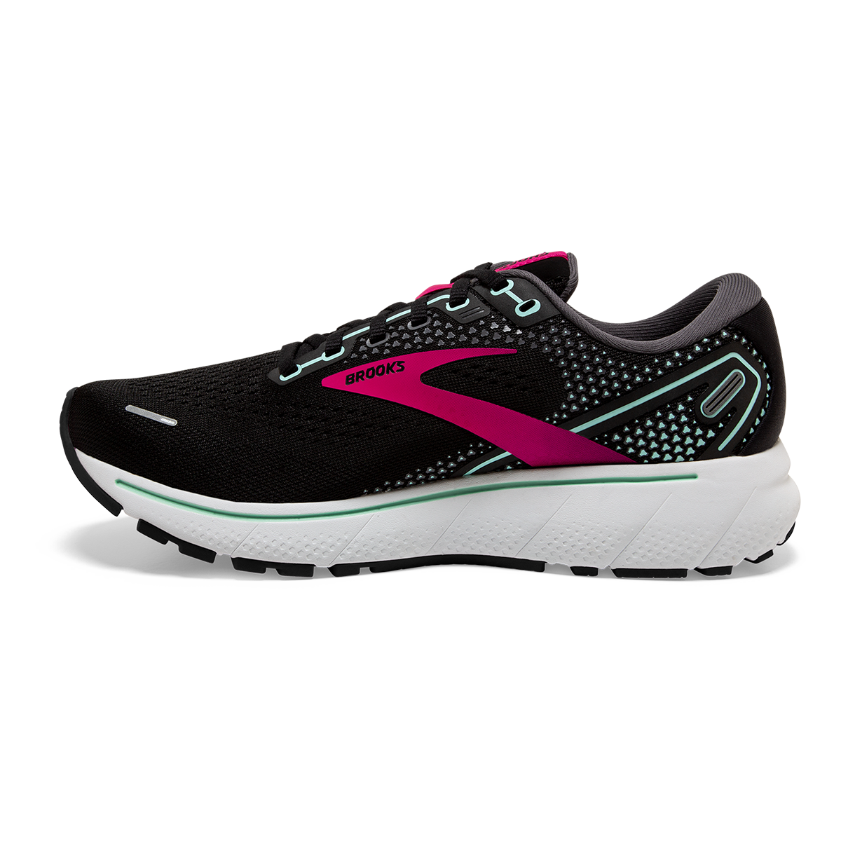 Brooks Ghost 14 — Black - Pink - Yucca — Size B — Width 8.5 — Alternate View 25