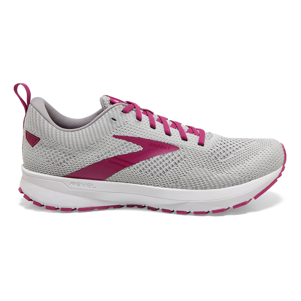 Brooks Revel 5 — Grey - White - Baton Rouge — Size B — Width 10 — Alternate View 25