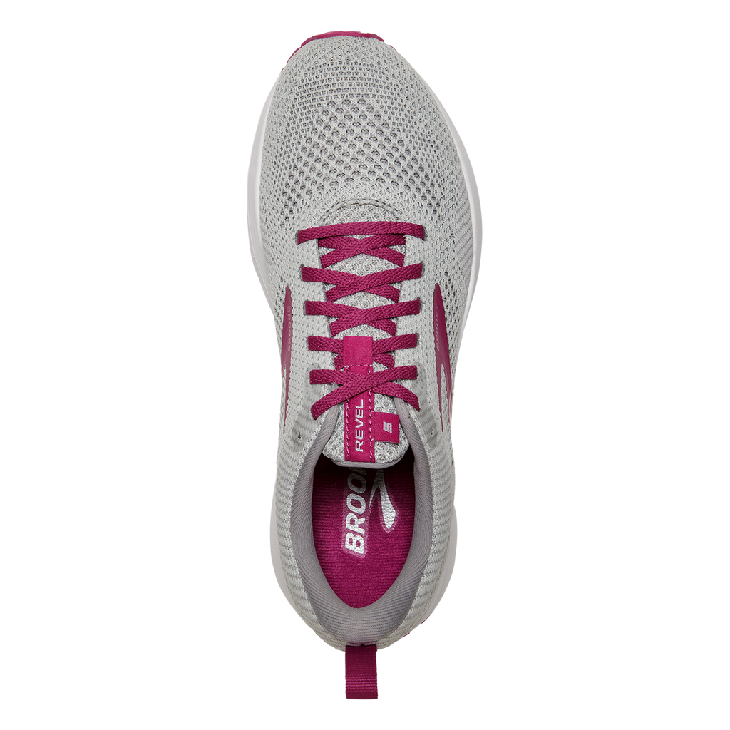Brooks Revel 5 — Grey - White - Baton Rouge — Size B — Width 10 — Alternate View 27