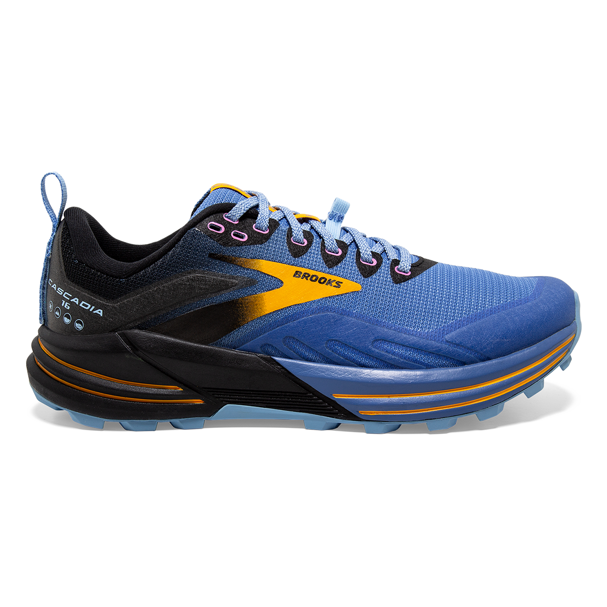 Brooks Cascadia 16 — Pink - Flambe - Cobalt — Size B — Width 10 — Alternate View 13