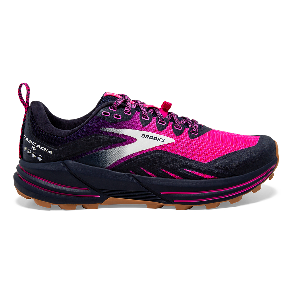 Brooks Cascadia 16 — Pink - Flambe - Cobalt — Size B — Width 10 — Alternate View 17