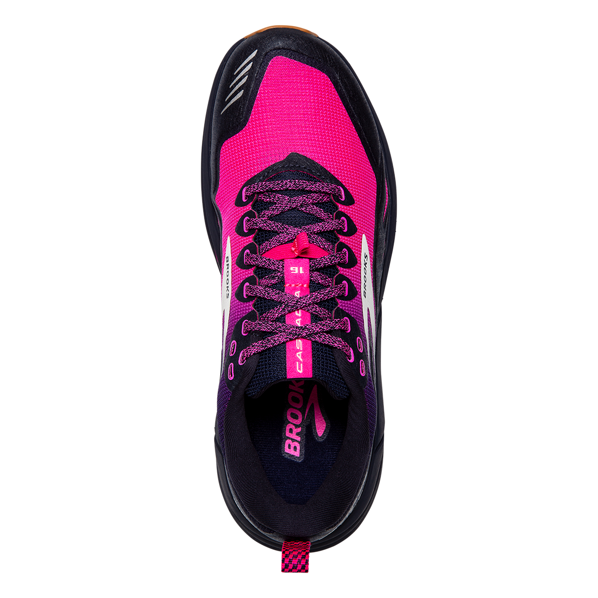 Brooks Cascadia 16 — Pink - Flambe - Cobalt — Size B — Width 10 — Alternate View 19