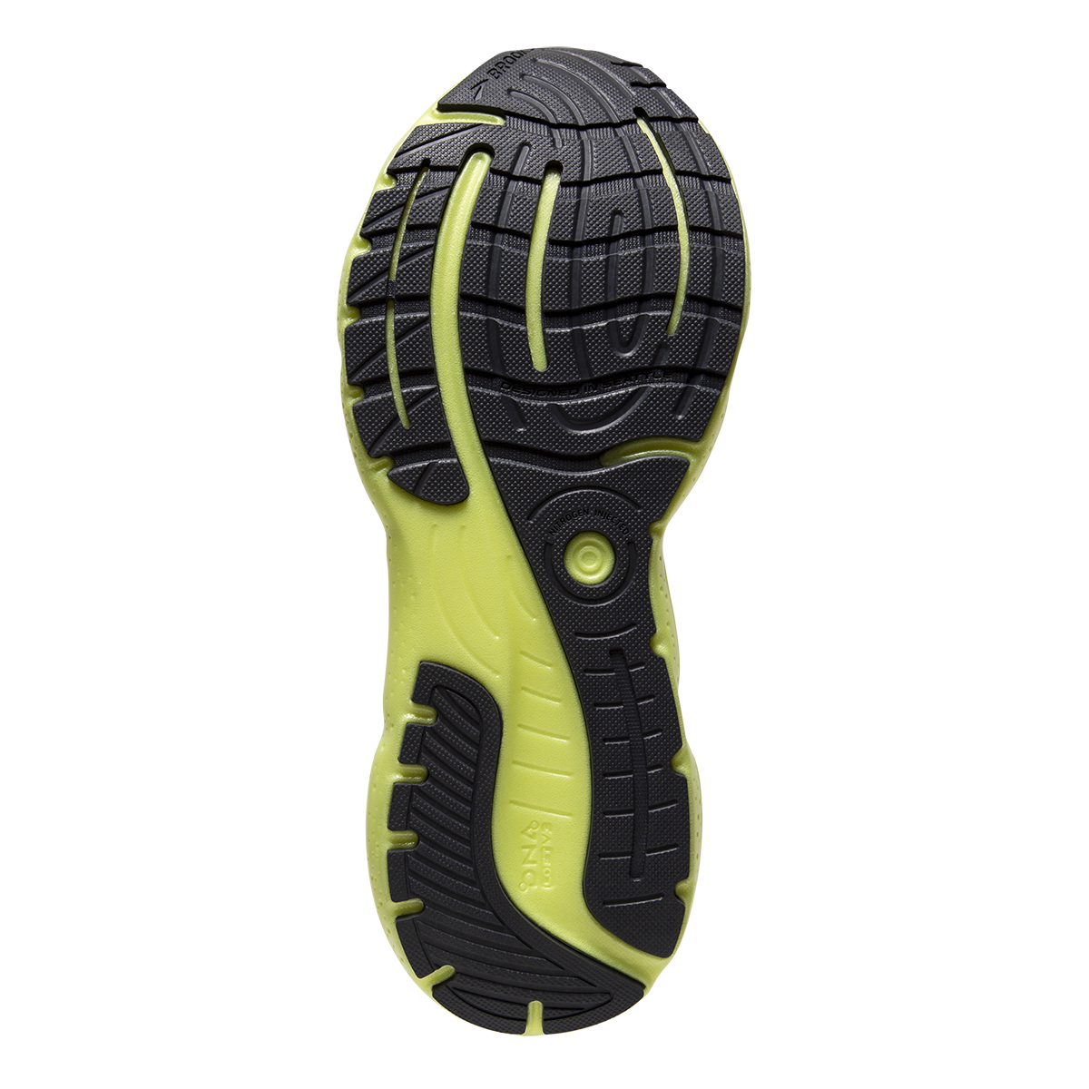 Brooks Glycerin 20 Run Vision — Ebony - Nightlife — Size B — Width 10 — Top View
