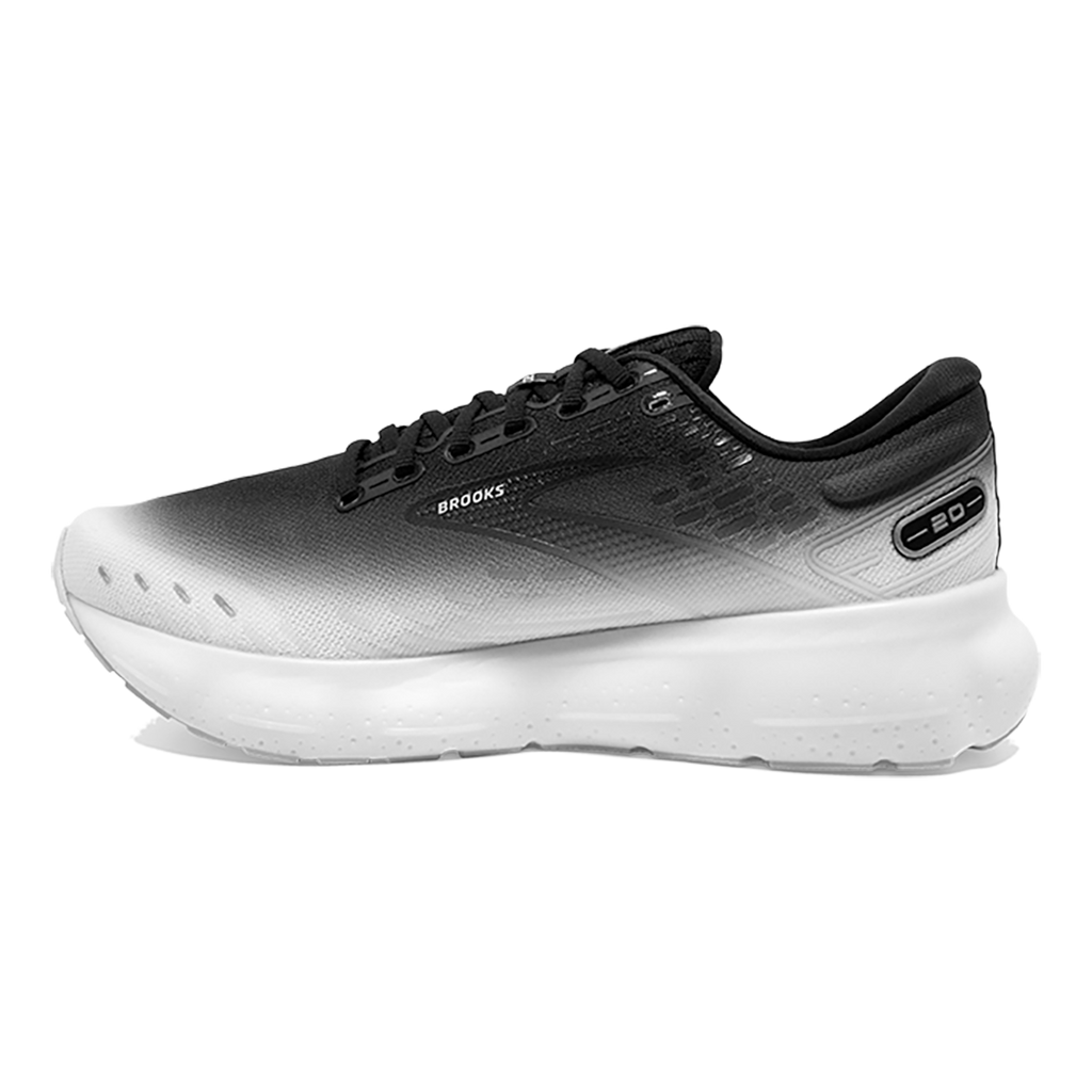 Brooks Glycerin 20 Fade — Diva Pink - Lilac - White — Size B — Width 5.5 — Side View